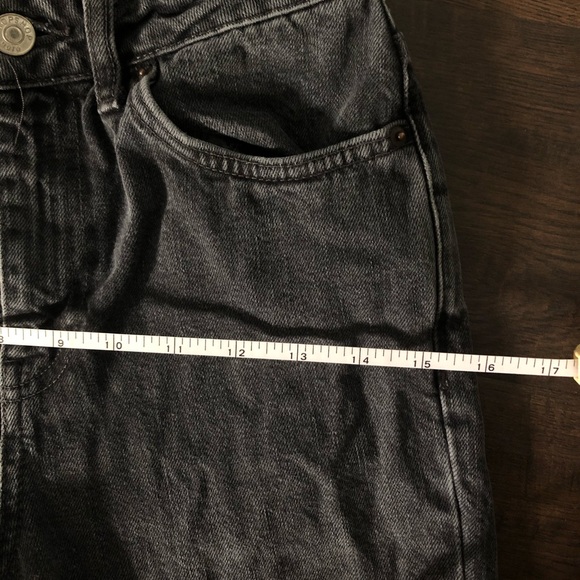 Topshop Washed Black Mom Jeans - Picture 6 of 7